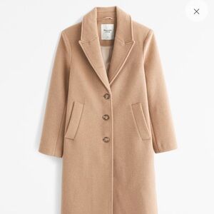 Abercrombie Wool Blend Dad Coat